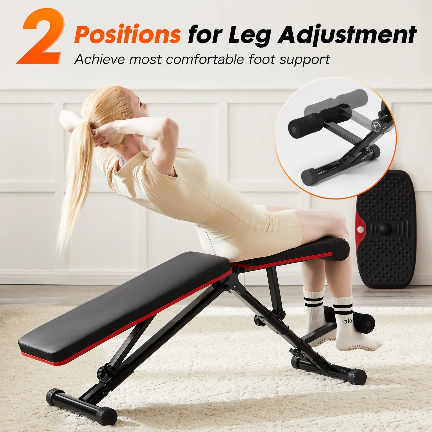 Sweet Furniture S - Weight Bench Foldable Bench Press for Full Body Exercise and Strength Training, 795LBS Capacity Incline Decline Sit up Benches