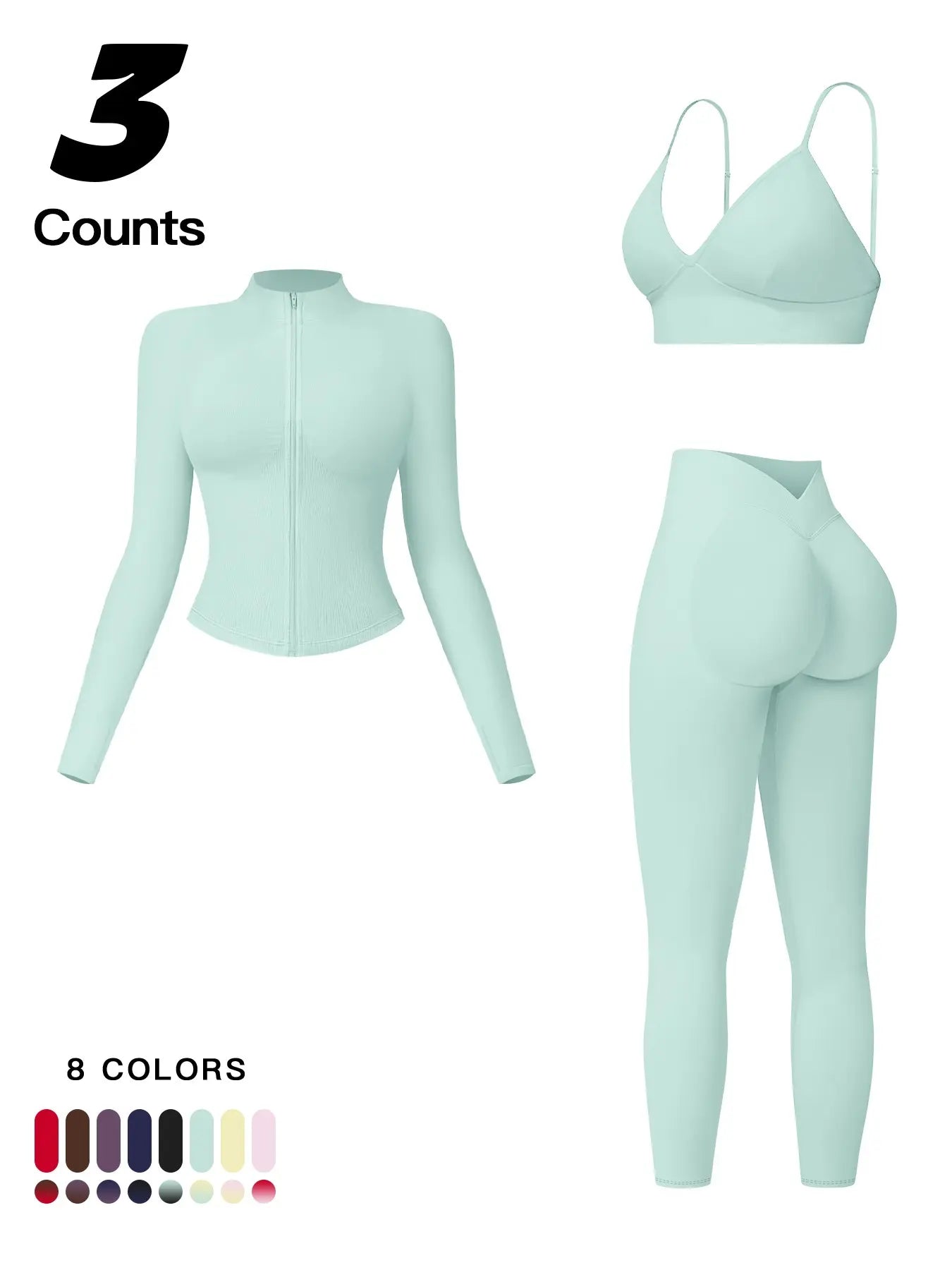 Women'S Outdoor Running Quick-Dry Jacket and High-Waist Leggings Set, Long Sleeve Yoga Tops for Fitness and Casual Wear, Yoga Clothes Set, Athleisure Wear Set, Workout Sets Women