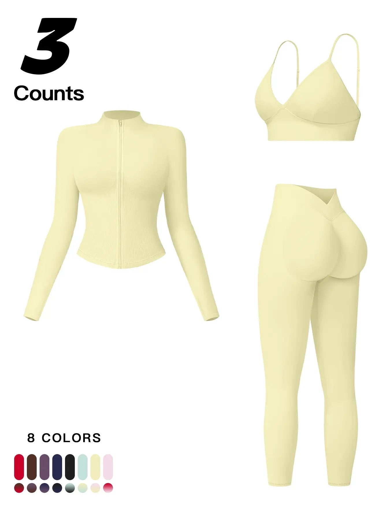 Women'S Outdoor Running Quick-Dry Jacket and High-Waist Leggings Set, Long Sleeve Yoga Tops for Fitness and Casual Wear, Yoga Clothes Set, Athleisure Wear Set, Workout Sets Women
