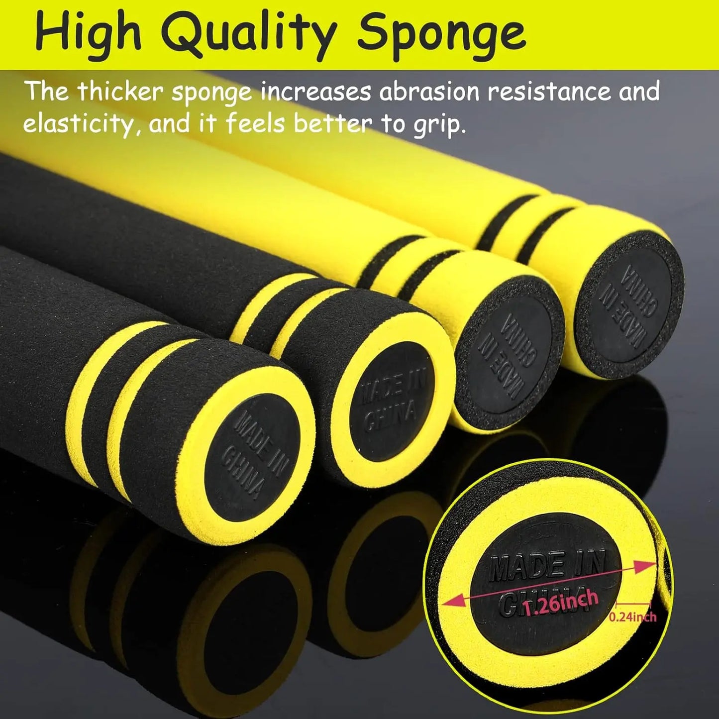 Foam Rubber Training Nunchucks with Steel Chain & Bearing System, Safe Martial Arts Training Equipment, Taekwondo Training Equipment, Nunchucks for Kids Beginners and Adults